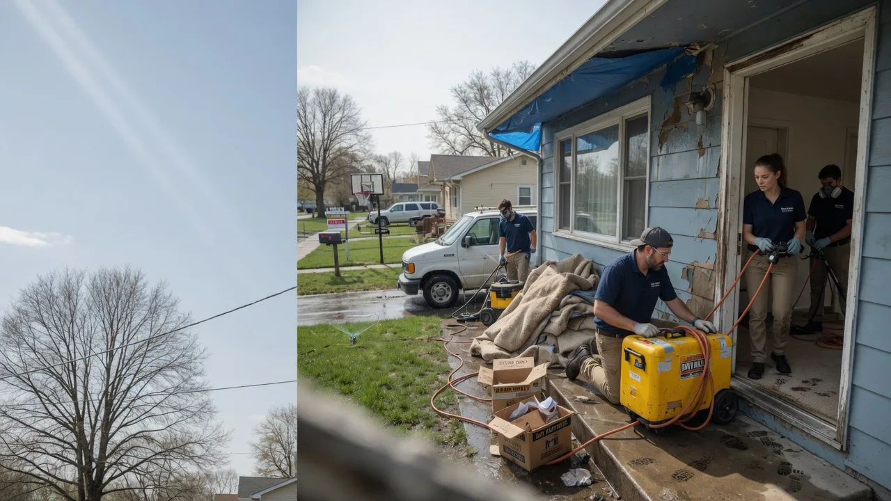 Basement Flood Cleanup in New Memphis, IL near me